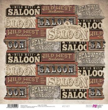 Papers For You - Leinwandpapier "Wild West" Paper Pack Canvas 30,5x31 cm - 8 Bogen 