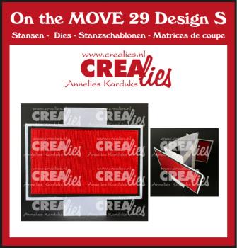 Crealies - Stanzschablone "No. 29 Design S Triangle Fold Card Half Squares" On the Move Dies