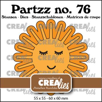 Crealies - Stanzschablone "No. 76 Happy Sun" Partzz Dies