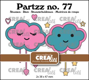 Crealies - Stanzschablone "No. 77 Happy Clouds" Partzz Dies