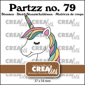 Crealies - Stanzschablone "No. 79 Unicorn" Partzz Dies