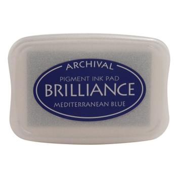 Tsukineko - Brilliance Ink Pad "Mediterranean Blue" Pigment Stempelkissen