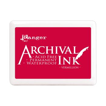 Ranger - Archival Ink Pad "Vermillion" Stempelkissen - Pigmenttinte Jumbo
