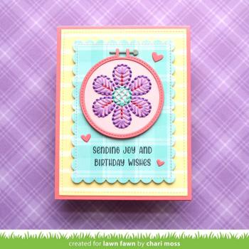 Lawn Fawn - Stanzschablone "Embroidery Hoop Flower" Add-on Die