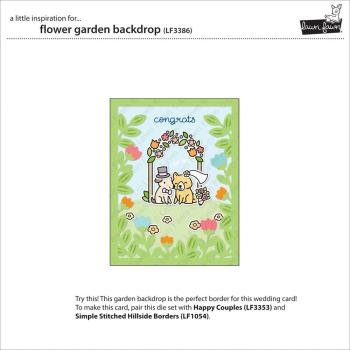 Lawn Fawn - Stanzschablone "Flower Garden Backdrop" Dies