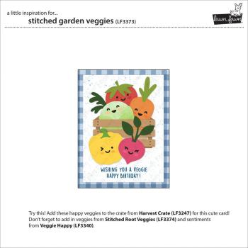 Lawn Fawn - Stanzschablone "Stitched Garden Veggies" Dies