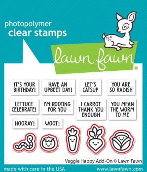 Lawn Fawn - Stanzschablone "Veggie Happy" Add-on Die