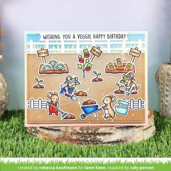 Lawn Fawn - Stempelset "Veggie Happy" Clear Stamps