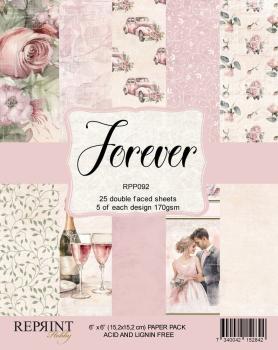 Reprint - Designpapier "Forever" Paper Pack 6x6 Inch - 25 Bogen