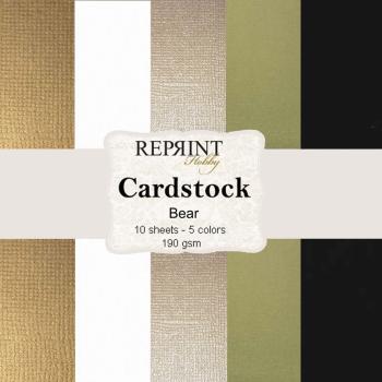 Reprint - Cardstock "Bear" 12x12 Inch 10 Bogen