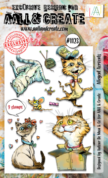 AALL and Create - Stempelset A6 "Alleycat Acrocats" Clear Stamps