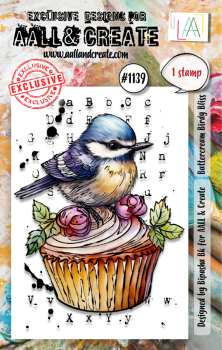 AALL and Create - Stempelset A7 "Buttercream Birdy Bliss" Clear Stamps