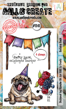 AALL and Create - Stempelset A6 "Bulldog Bash" Clear Stamps