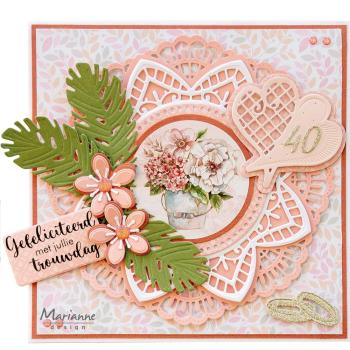 Marianne Design - Präge- und Stanzschablone "Elegant Circle with Hearts" Creatables Dies