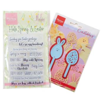 Marianne Design - Stempel & Stanzschbalone "Hello easter" Clear Stamps & Dies