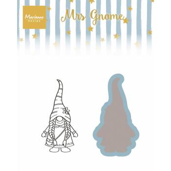 Marianne Design - Stempel & Stanzschbalone "Mrs Gnome" Clear Stamps & Dies