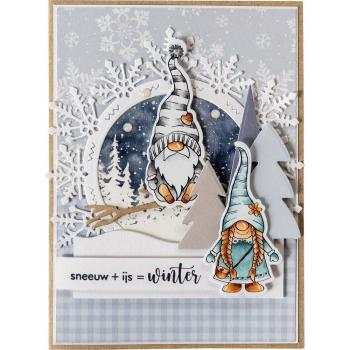 Marianne Design - Stempel & Stanzschbalone "Mrs Gnome" Clear Stamps & Dies