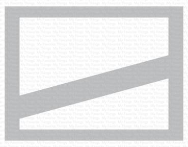 My Favorite Things - Schablone 4 1/2x6 Inch "Horizontal Diagonal High/Low Strip" Stencil