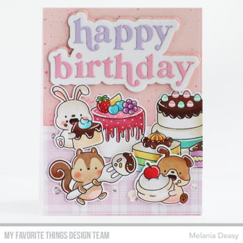 My Favorite Things - Stanzschablone & Stempelset "Birthday Bites" Die-namics & Clear Stamps