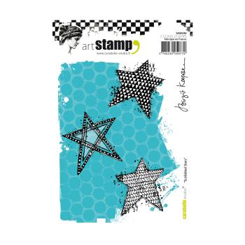 Carabelle Studio - Gummistempelset "Scribbled Stars" Cling Stamp