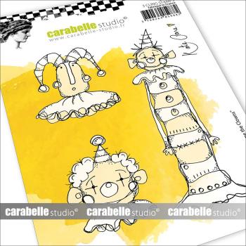 Carabelle Studio - Gummistempelset "Here Come The Clowns" Cling Stamp