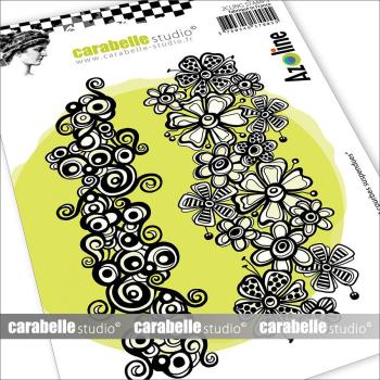 Carabelle Studio - Gummistempelset "Hanging Flowers And Curves" Cling Stamp