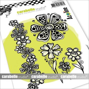 Carabelle Studio - Gummistempelset "Joyous Flowers" Cling Stamp