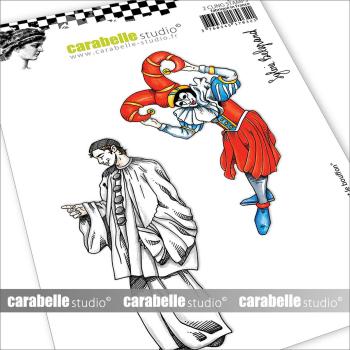 Carabelle Studio - Gummistempelset "Pierrot et le bouffon" Cling Stamp