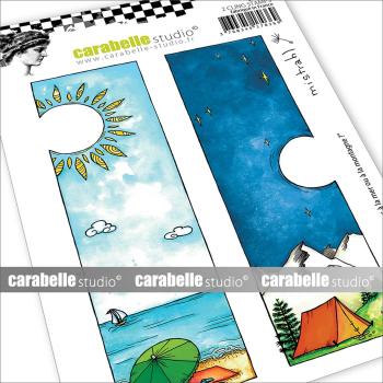 Carabelle Studio - Gummistempelset "Vacances à la mer ou à la montagne" Cling Stamp