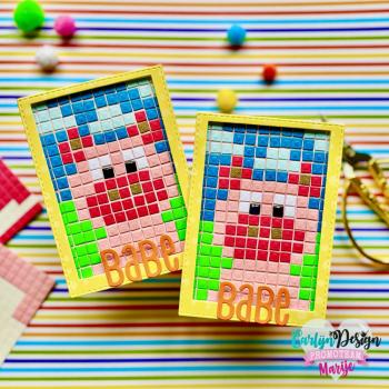 Carlijn Design - Stanzschablone "Graph Paper 5 mm Pixel Art" Dies 