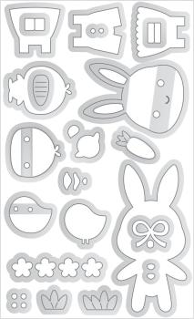 Doodlebug Design - Stanzschablone "Bunny & Friends " Doodle Dies 