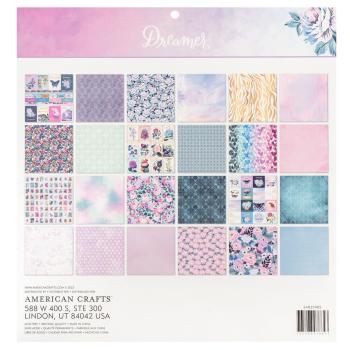 American Crafts - Designpapier "Dreamer" Paper Pack 12x12 Inch - 24 Bogen