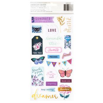 American Crafts - Aufkleber "Dreamer" Foam Phrase Sticker