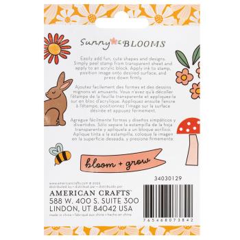 American Crafts - Stempelset "Pebbles Sunny Bloom" Clear Stamps