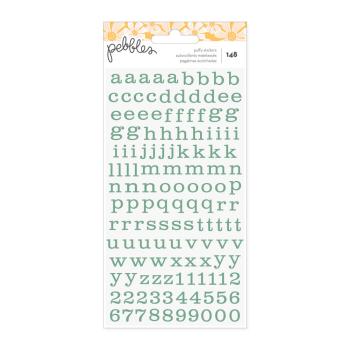 American Crafts - Aufkleber "Pebbles Sunny Bloom" Puffy Alpha Sticker