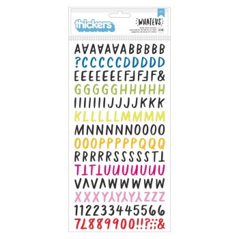 American Crafts - Aufkleber "Whatevs" Alpha Glossy Puffy Sticker