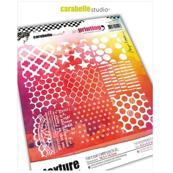 Carabelle Studio - Druckplatte "9 Quadratische Texturen" Art Printing