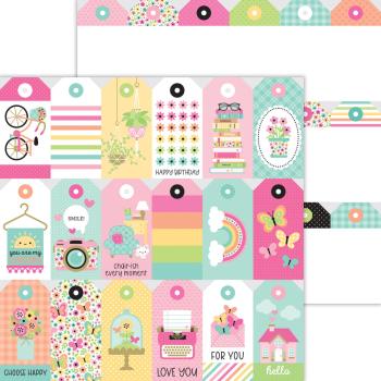 Doodlebug Design - Designpapier  "Hello Again " Paper Pack 12x12 Inch - 12 Bogen