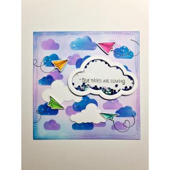 Studio Light - Schablone "Clouds" Layered Stencil