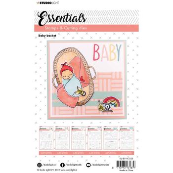 Studio Light - Stempel & Stanzschablone "Baby basket" Stamp & Dies