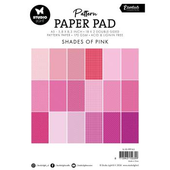 Studio Light - Designpapier "Shades Of Pink" Paper Pad A5 - 36 Bogen 