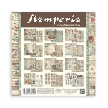 Stamperia - Designpapier "Brocante Antiques" Paper Pack 12x12 Inch - 10 Bogen