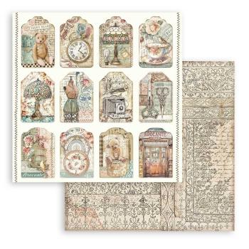 Stamperia - Designpapier "Brocante Antiques" Paper Pack 12x12 Inch - 10 Bogen