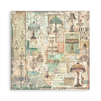 Stamperia - Designpapier "Brocante Antiques" Paper Pack 8x8 Inch - 22 Bogen