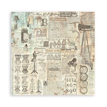 Stamperia - Designpapier "Brocante Antiques" Paper Pack 8x8 Inch - 22 Bogen