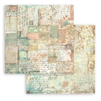 Stamperia - Designpapier "Brocante Antiques Maxi Background" Paper Pack 12x12 Inch - 10 Bogen