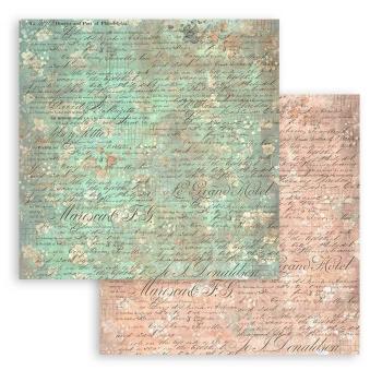 Stamperia - Designpapier "Brocante Antiques Maxi Background" Paper Pack 12x12 Inch - 10 Bogen