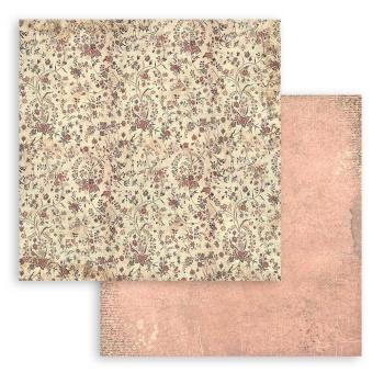 Stamperia - Designpapier "Brocante Antiques Maxi Background" Paper Pack 12x12 Inch - 10 Bogen