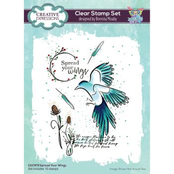 Creative Expressions - Stempelset "Spread your wings" Clear Stamps 6x8 Inch Design by Bonnita Moaby