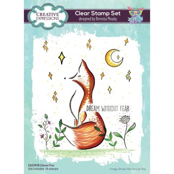 Creative Expressions - Stempelset "Clever fox" Clear Stamps 6x8 Inch Design by Bonnita Moaby